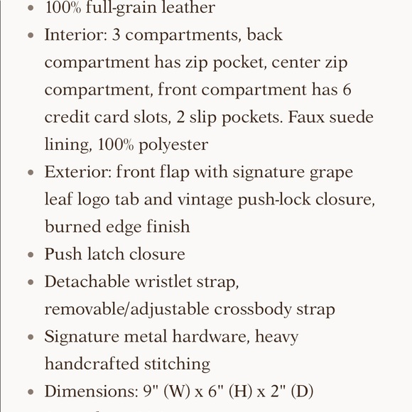 Final markdown Patricia Nash Lanza crossbody - Picture 6 of 7